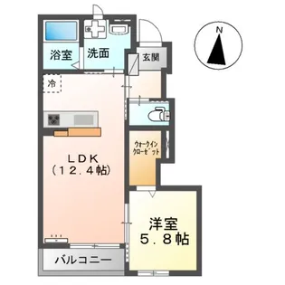 メゾンレイア【1階】の間取り