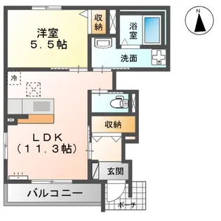 フェリチターレボスコ【1階】の間取り