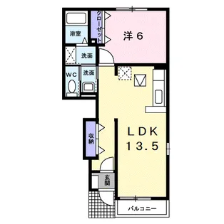 BRISA(ブリッサ)【1階】の間取り