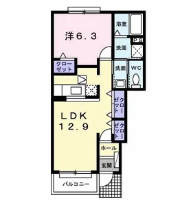 アレスト・イーグル C棟【1階】の間取り