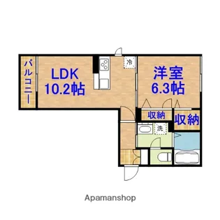 アルカーザⅠ【303号室】の間取り