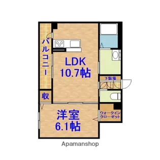 アルカーザⅠ【202号室】の間取り