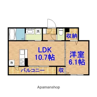 アルカーザⅡ【302号室】の間取り