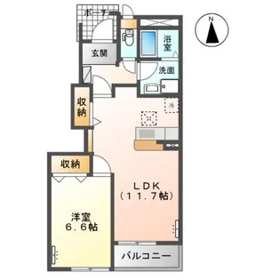ミラドール【1階】の間取り