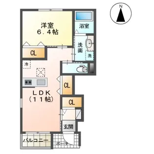 グリーンルーム【1階】の間取り