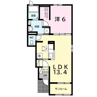 サニーレジデンスⅡ【1階】の間取り