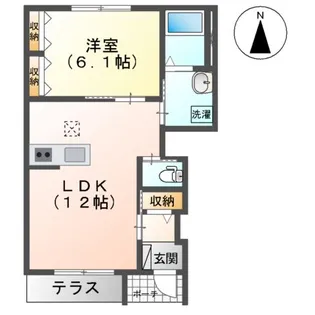 アンサンブルⅠ【1階】の間取り