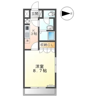 ル・シェモア【2階】の間取り