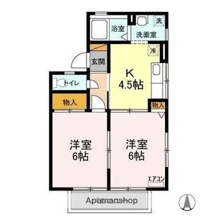 千葉県千葉市緑区あすみが丘東2丁目【アパート】の間取り