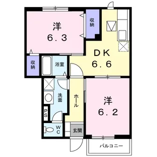 ブランシェ壱番館【1階】の間取り