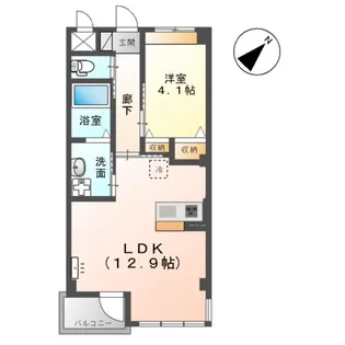 ポンデザール【2階】の間取り