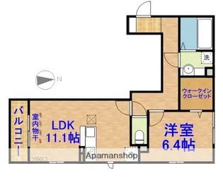 LA CRECE W棟【1階】の間取り