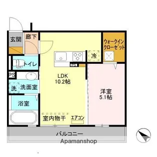 メゾン・ド・ボヌール【1階】の間取り