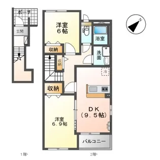 PRIMAVERA【2階】の間取り