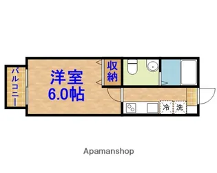 プライムコート浜野【1階】の間取り