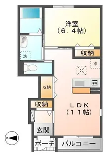 イト早野パレス【1階】の間取り