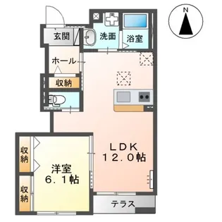 カステロ【1階】の間取り