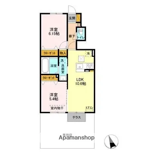 サウスヒルズⅢ【1階】の間取り