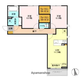 アメニティーなかにしⅣ【3階】の間取り