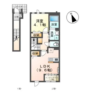 レインボーマウンテンⅡ【2階】の間取り