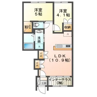 レインボーマウンテンⅠ【1階】の間取り