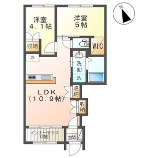 レインボーマウンテンⅠ【1階】の間取り