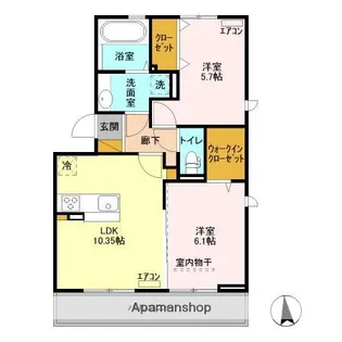 オーフィングⅡ【3階】の間取り