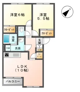 エスポワール【1階】の間取り