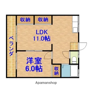 聖ハイツ第1【2階】の間取り