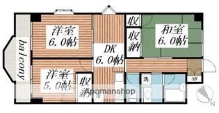 ハニーハイツ田間【2階】の間取り