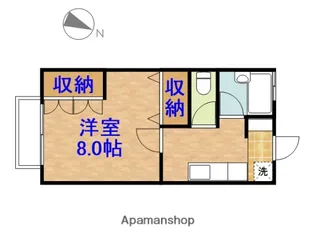 1Kの間取り画像