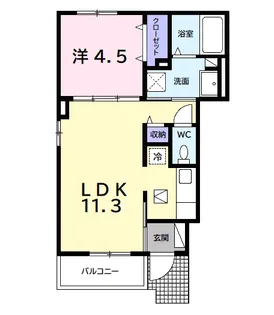 サンリット ガーデン【1階】の間取り