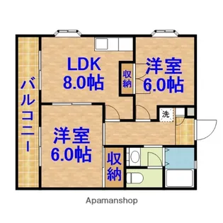 メゾンクレール・M【302号室】の間取り