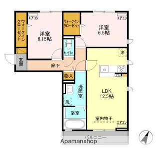GMコート A【3階】の間取り