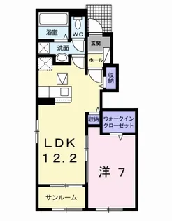 ココ セカンド【1階】の間取り