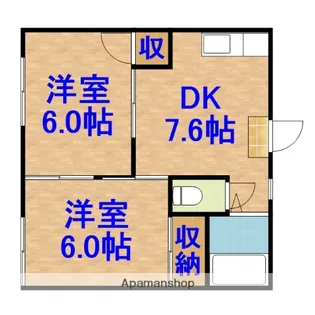 コーポ誉田第2【1階】の間取り