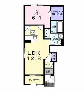 ルーチェ・ソラーレⅡ【1階】の間取り