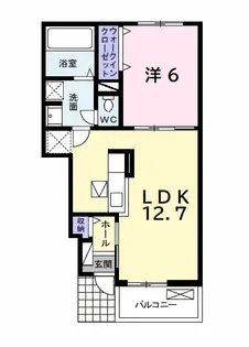 グレースヴィラージュ 壱番館【1階】の間取り