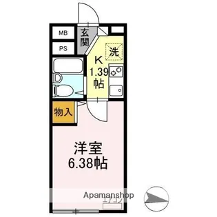 東亜ハーモニー蘇我【2階】の間取り