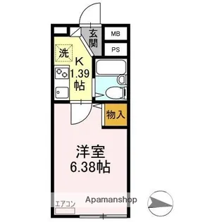 東亜ハーモニー蘇我【3階】の間取り