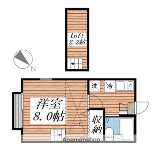 千原ツイン B棟【1階】の間取り
