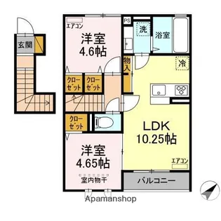ヴァンベール【2階】の間取り