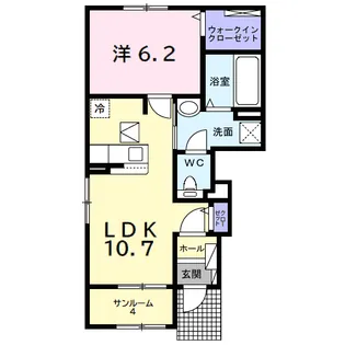 エスポワール【1階】の間取り