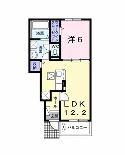 ヴィラヴェント・SI【1階】の間取り