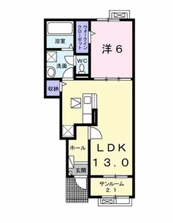 GRACE MOBARA A【1階】の間取り