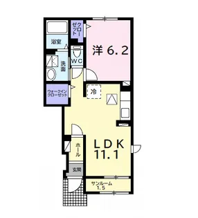 キャンディハウスⅡ【1階】の間取り
