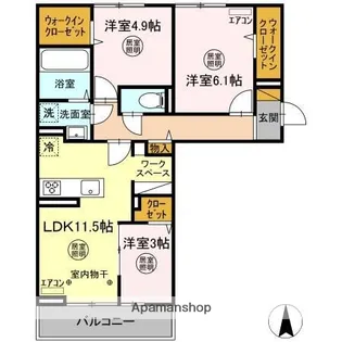 オーフィングⅢ【3階】の間取り