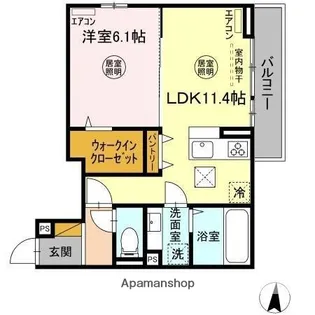 RAFFINE【1階】の間取り