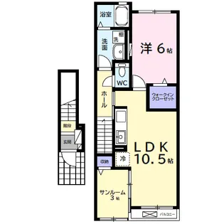 ザ サーフ【2階】の間取り
