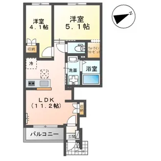 ベルフラワー【1階】の間取り